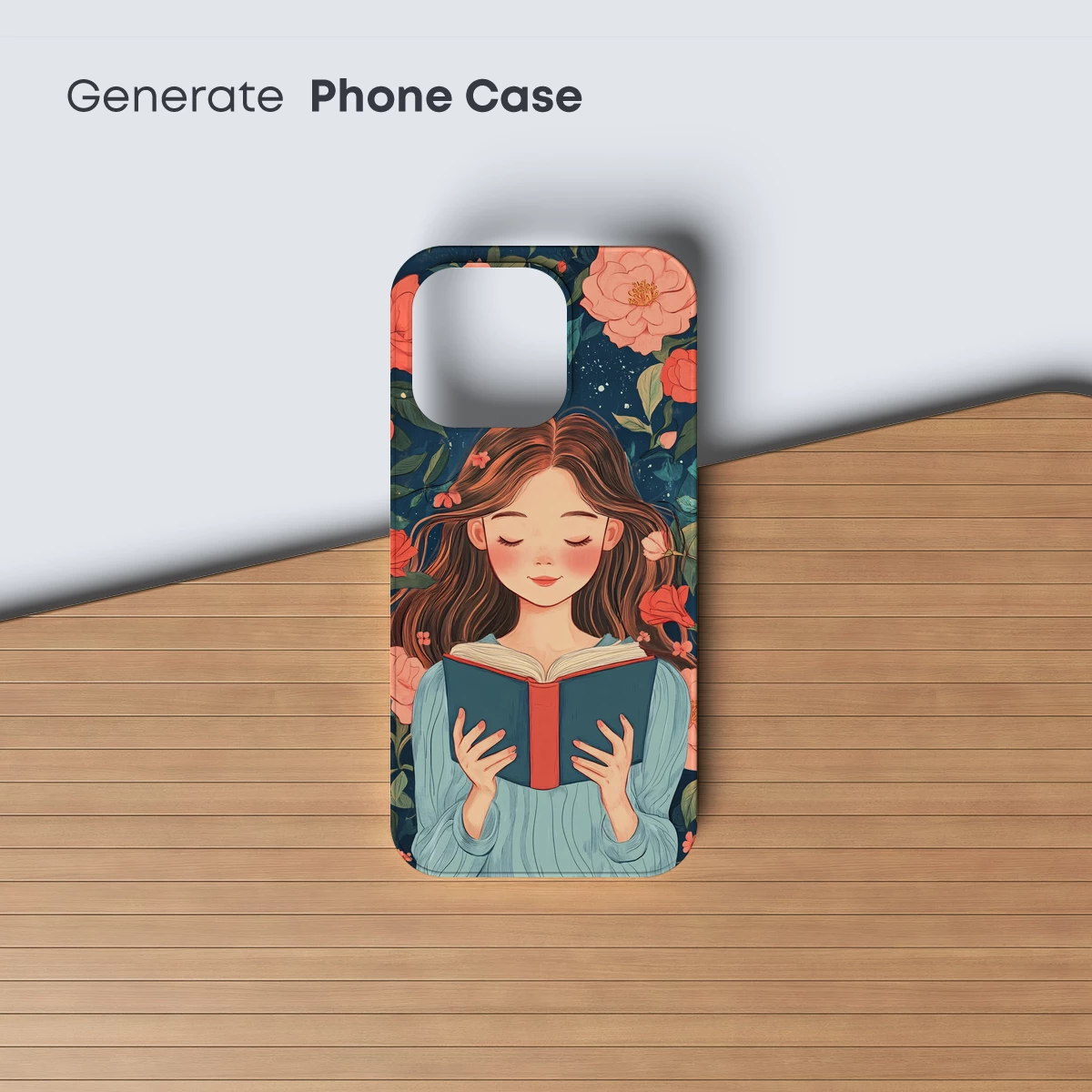 Enchanted Reader Amidst Floral Whispers - Image 3