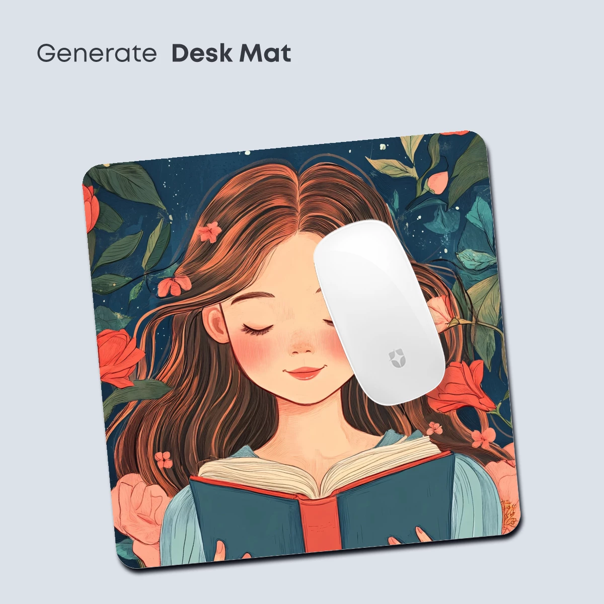Enchanted Reader Amidst Floral Whispers - Image 4