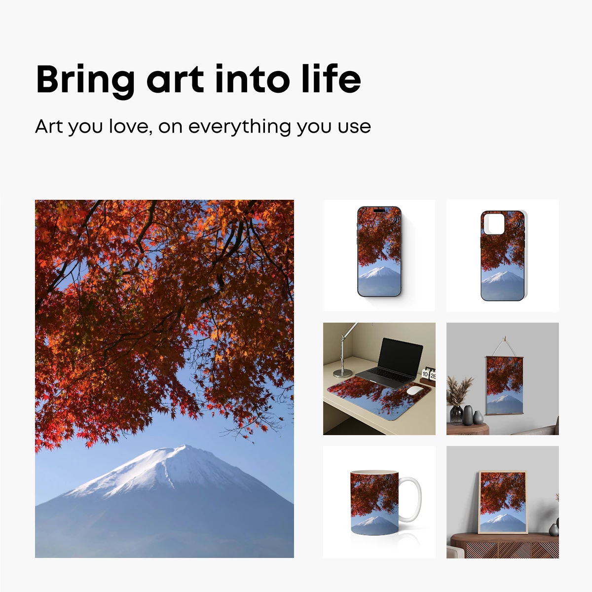 Autumn's Embrace on Mount Fuji - Image 2