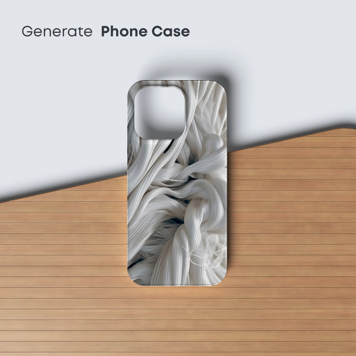 Elegant Silk Whispers: A Dance of White Ribbons - Image 3