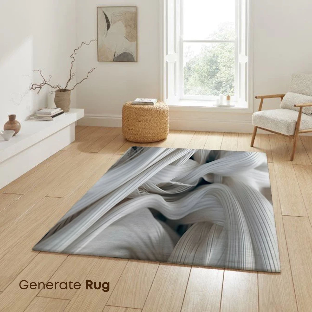 Elegant Silk Whispers: A Dance of White Ribbons - Image 6