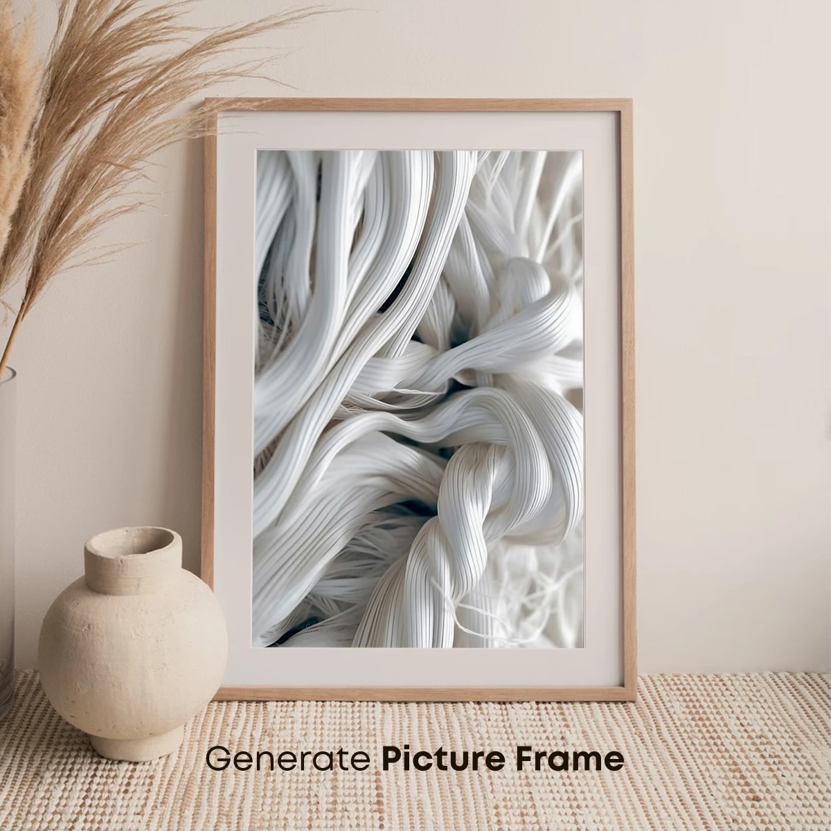 Elegant Silk Whispers: A Dance of White Ribbons - Image 7