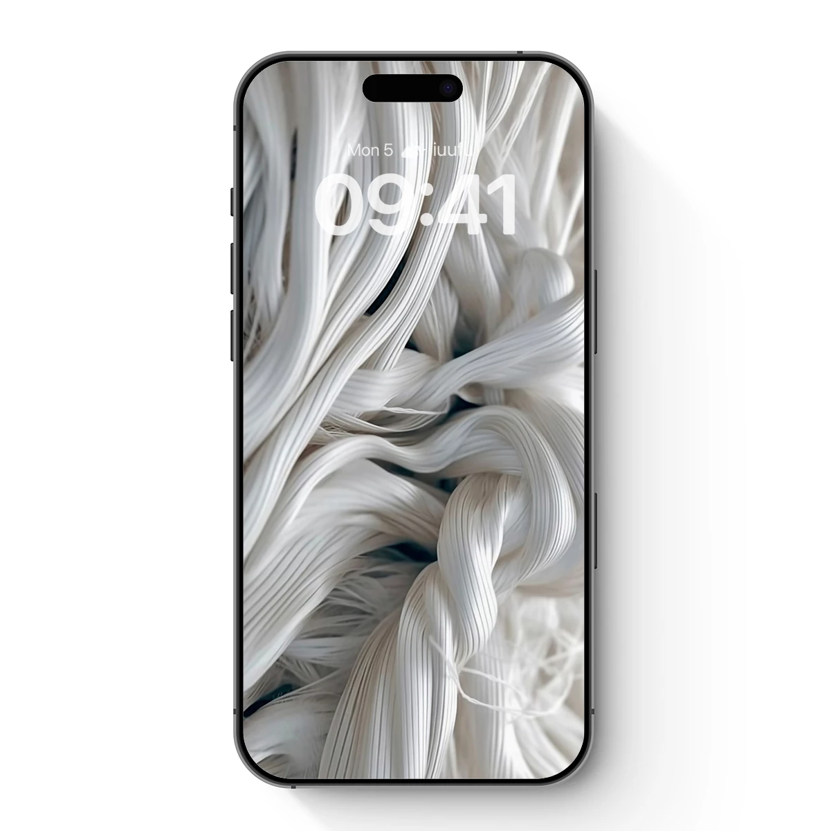 Elegant Silk Whispers: A Dance of White Ribbons Elegant Silk Whispers: A Dance of White Ribbons