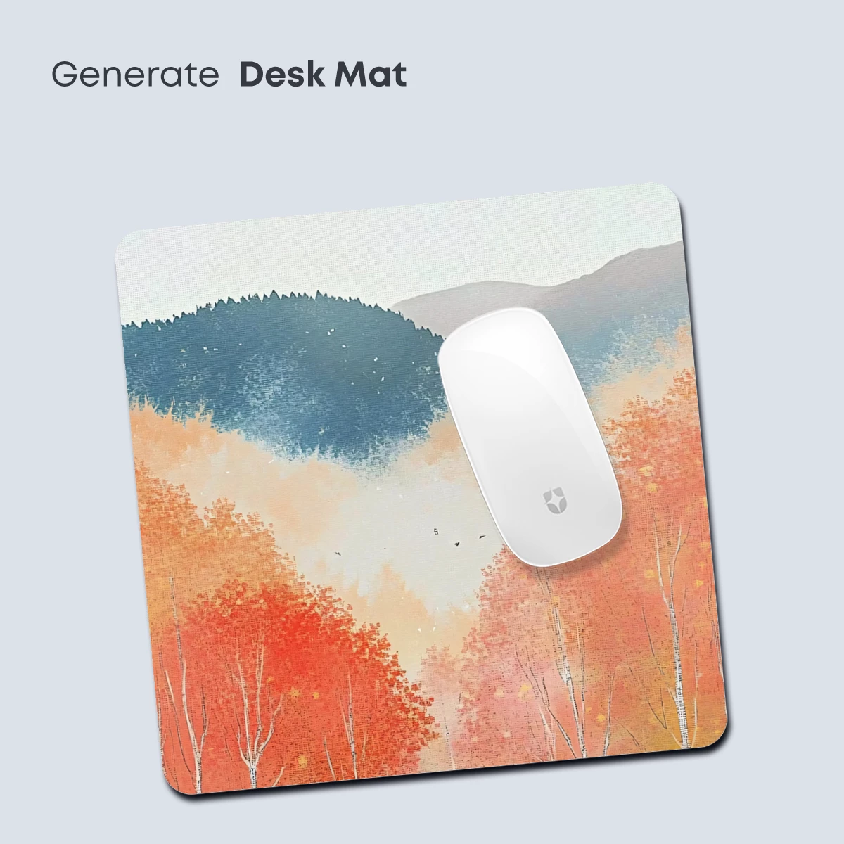 Autumnal Whisper: Birch Trees in Misty Hues - Image 4