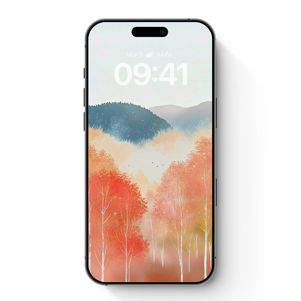 Autumnal Whisper: Birch Trees in Misty Hues