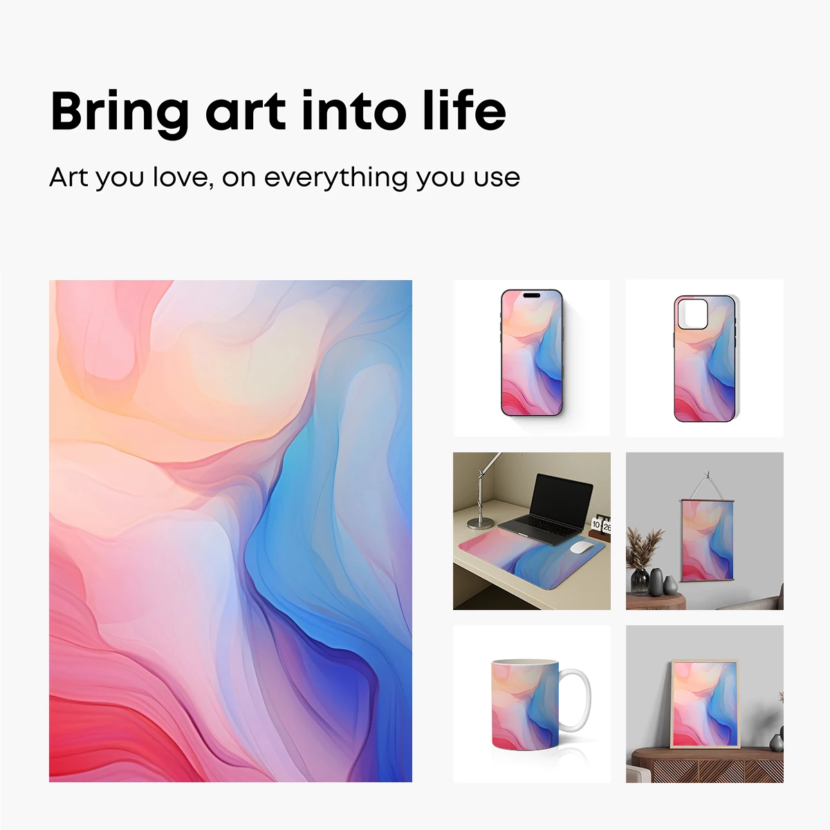 Fluid Chromatic Symphony: Abstract Flow Art - Image 2