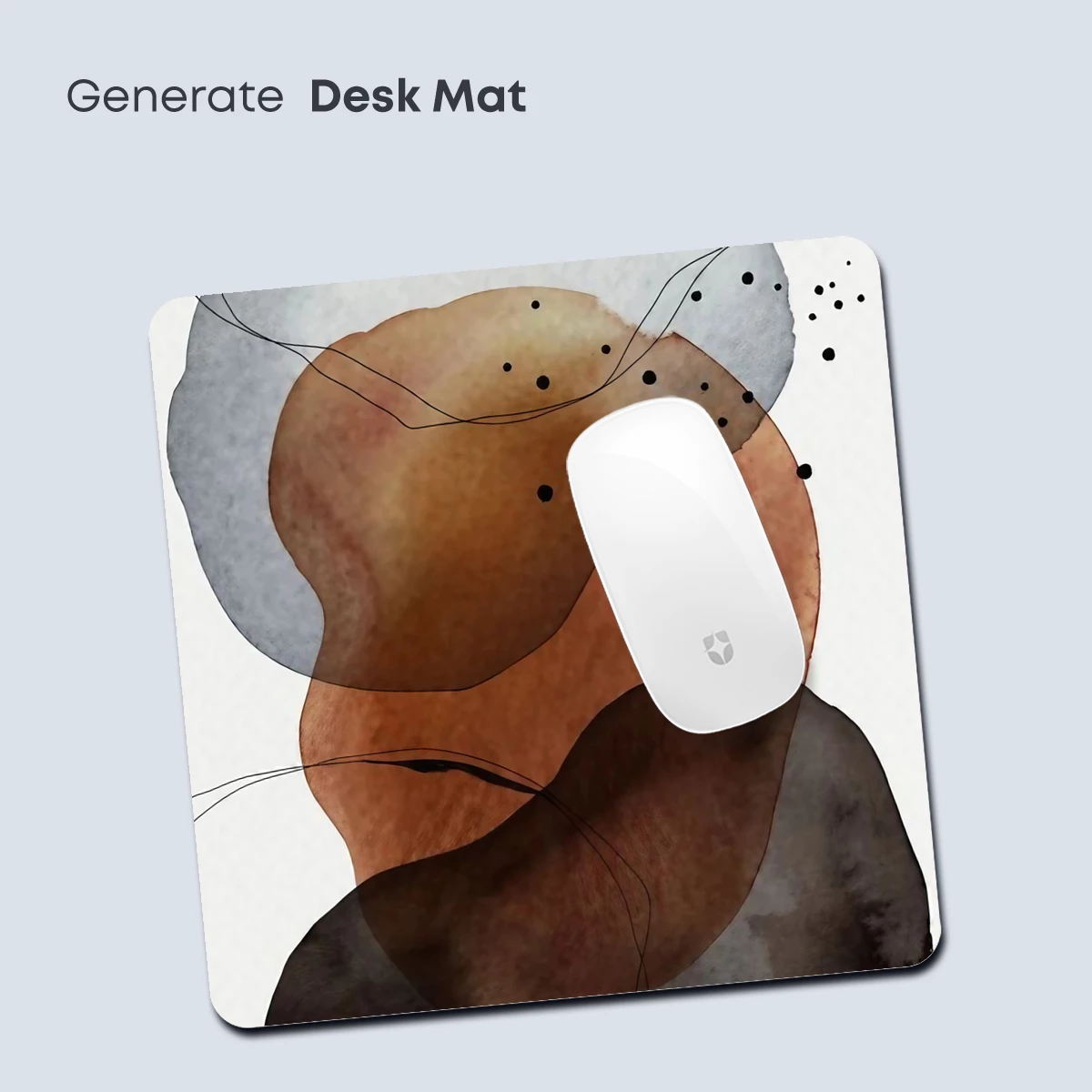 Abstract Watercolor Fusion: Layers of Earth Tones - Image 4