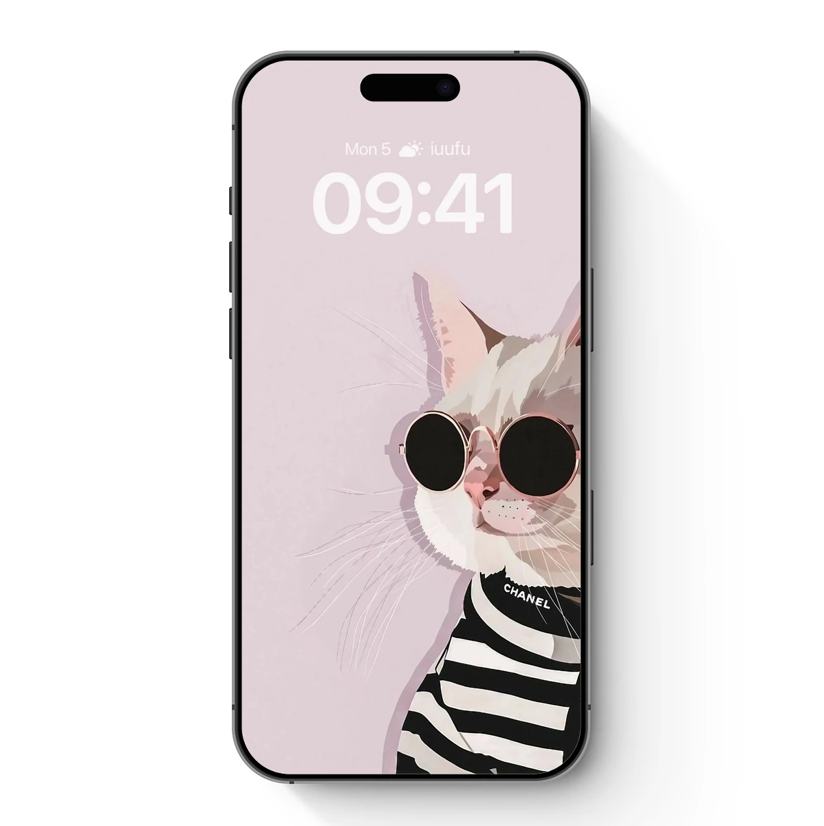 Chic Cat in Stripes: A Fashionable Feline Fantasy