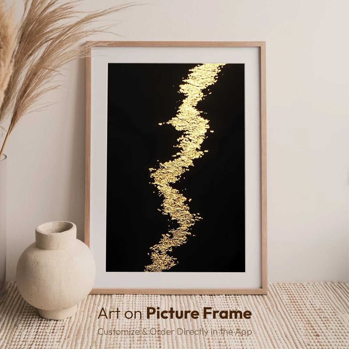 Golden Serpent: Night Water Reflections - Image 7