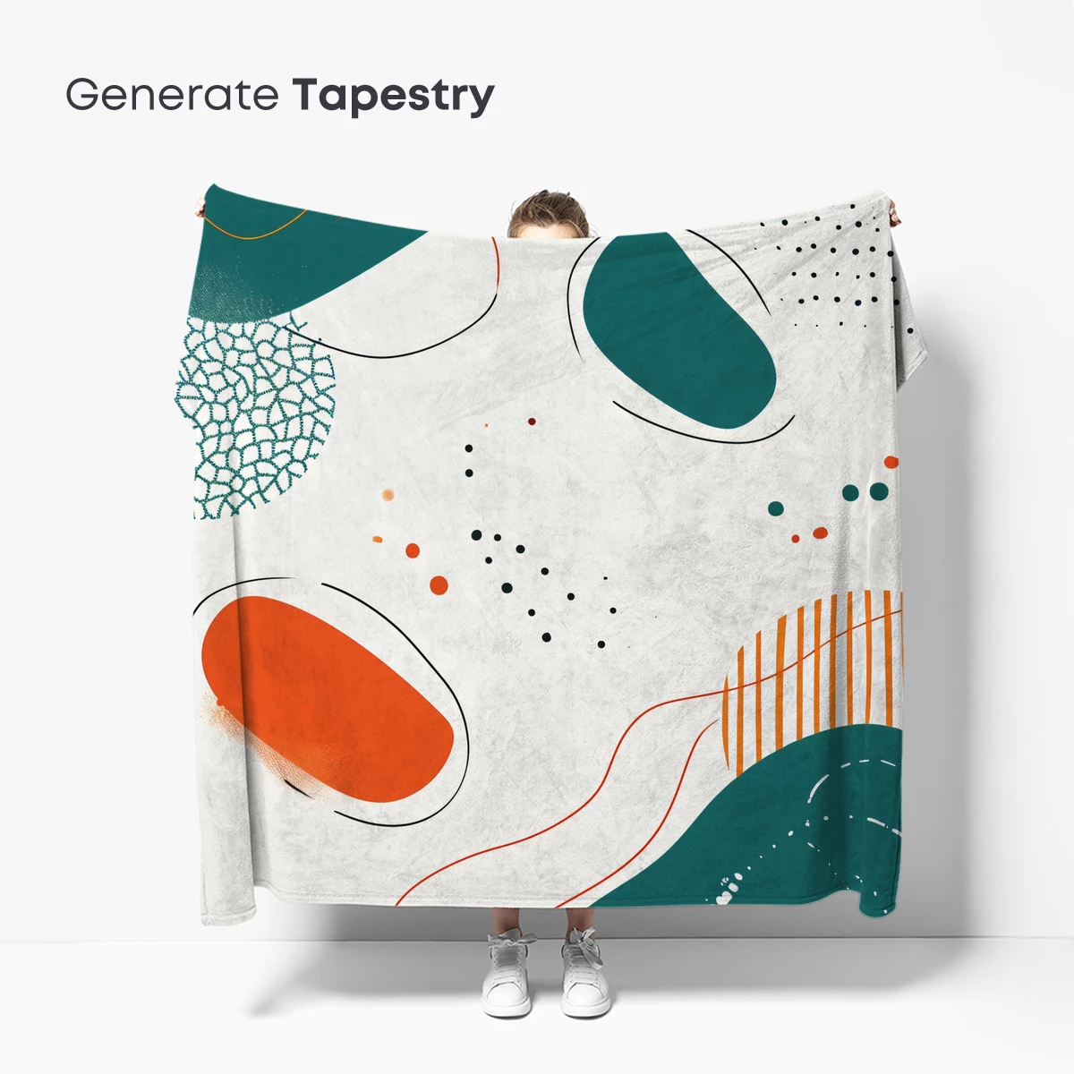 Abstract Teal and Orange Harmony - Image 5