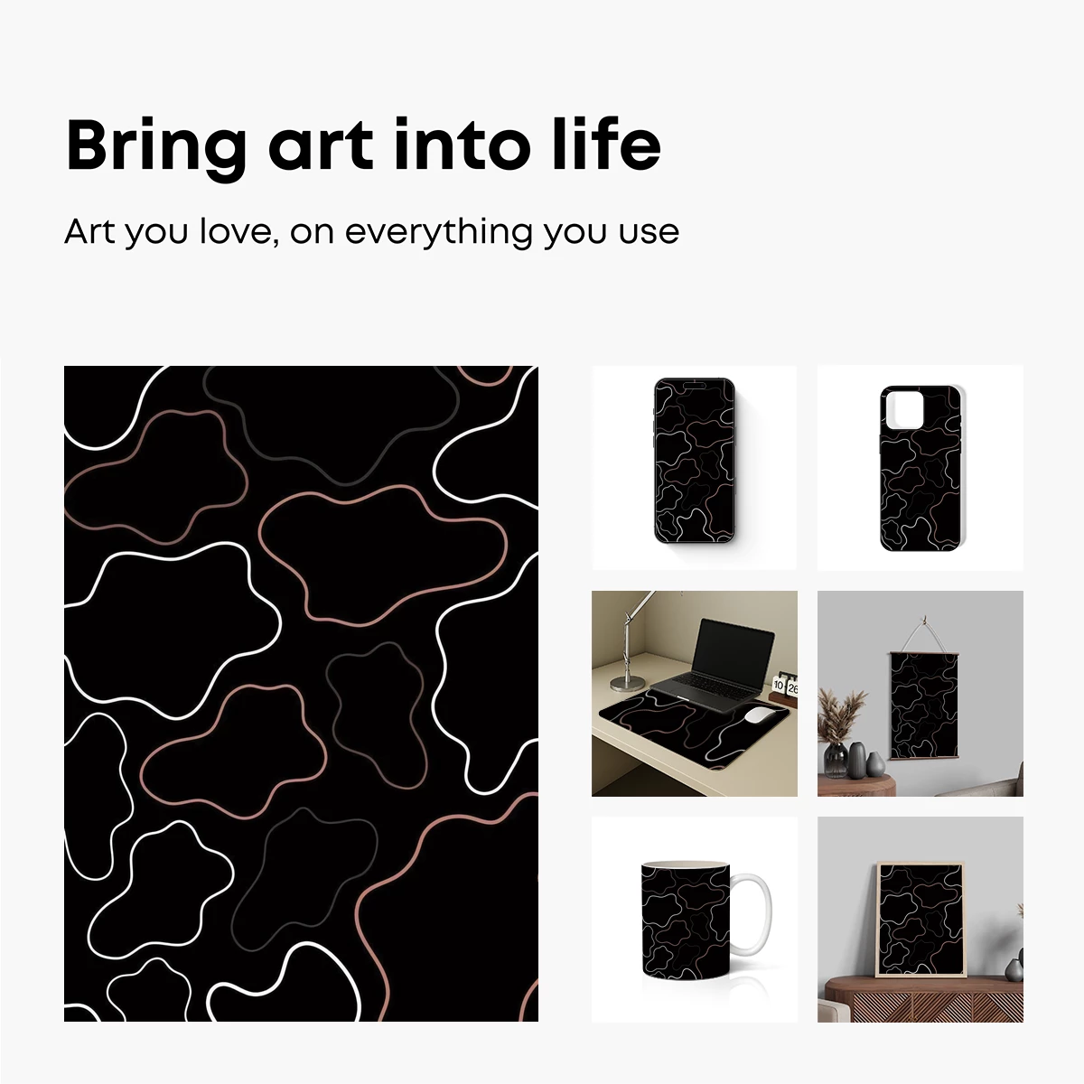 Abstract Wavy Lines: Digital Minimalism - Image 2