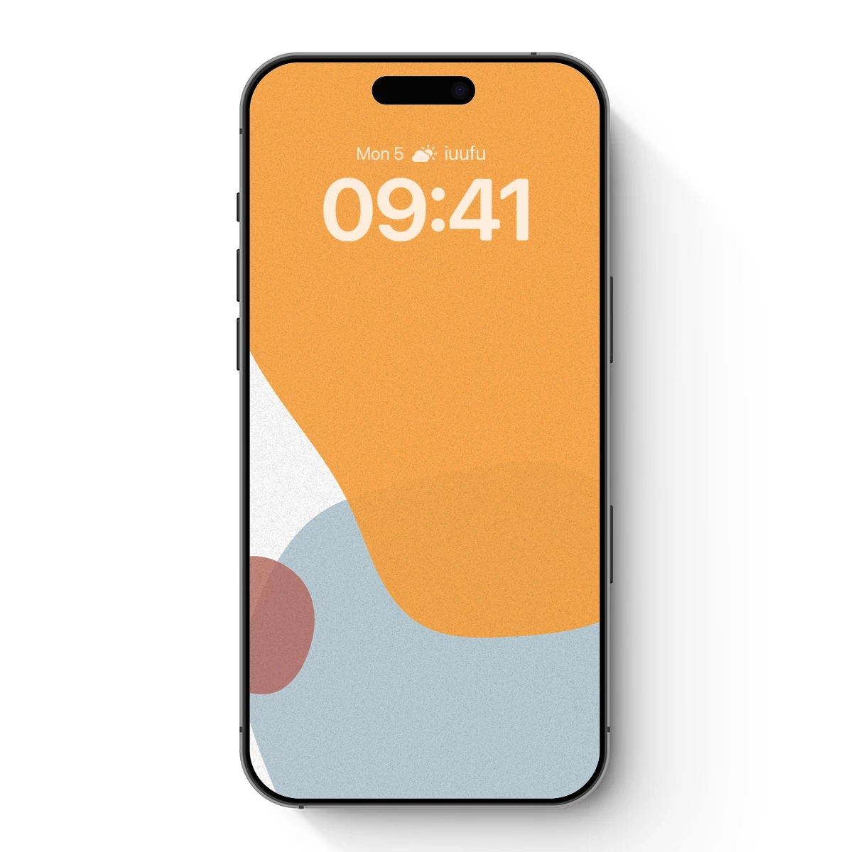 Abstract Harmony: Orange and Blue Geometric Fusion