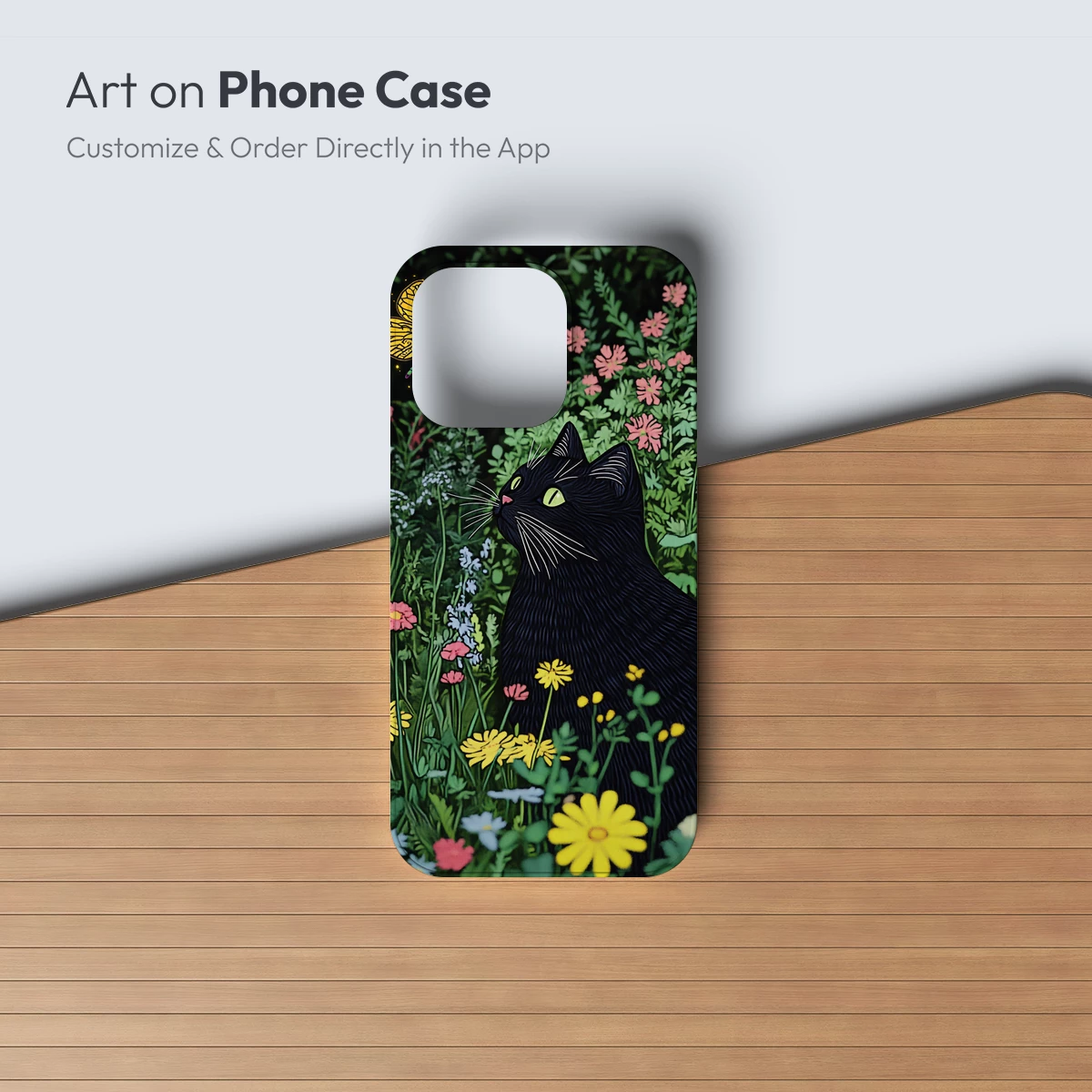 Enchanted Garden Cat: Whimsical Floral Fantasy - Image 2