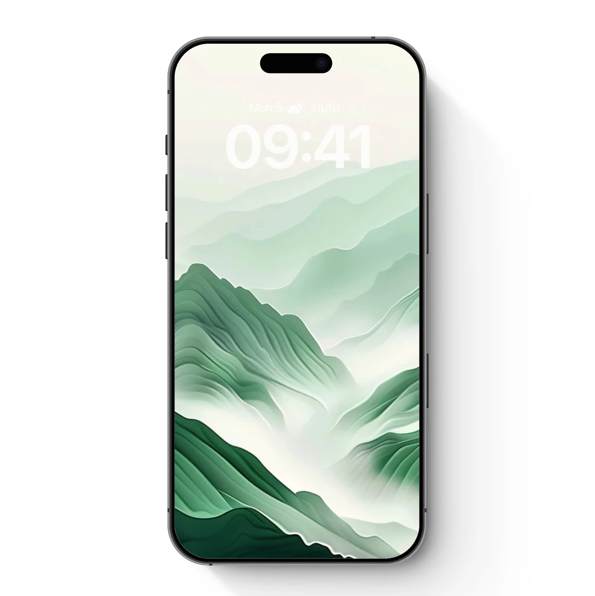 Misty Mountain Serenity: A Digital Zen Landscape