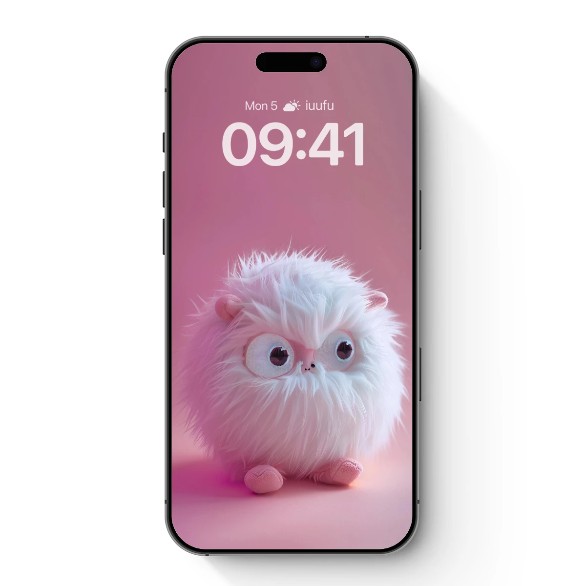 Fluffy Monster in Pastel Wonderland Fluffy Monster in Pastel Wonderland