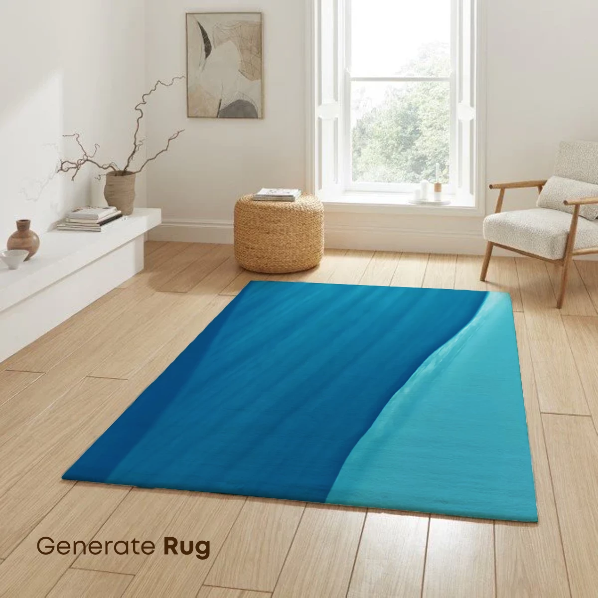 Azure Depths: Ethereal Ice Sculpture - Image 6