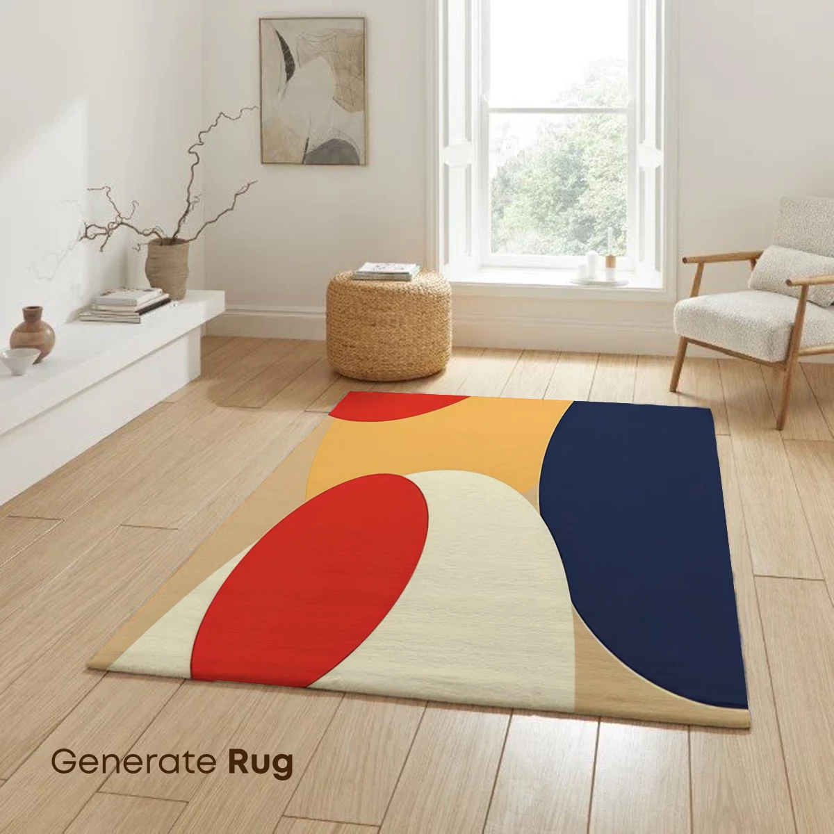 Geometric Harmony: Bold Circles in Abstract Fusion - Image 6
