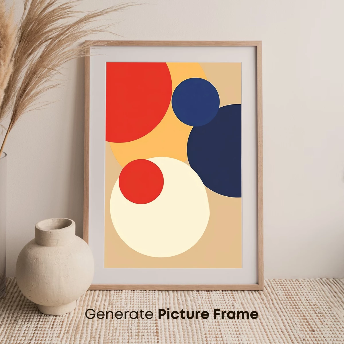 Geometric Harmony: Bold Circles in Abstract Fusion - Image 7