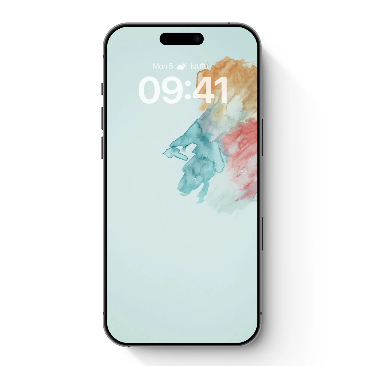 Abstract Watercolor Fusion: Teal, Coral, and Amber Harmony