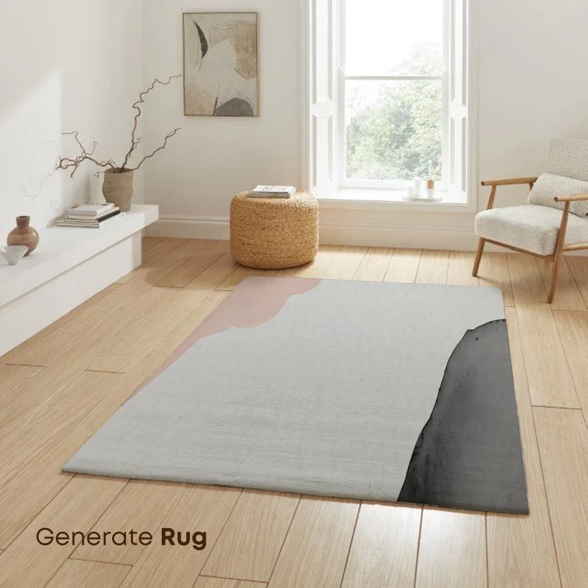 Abstract Watercolor Elegance: Soft Blots on Canvas - Image 6