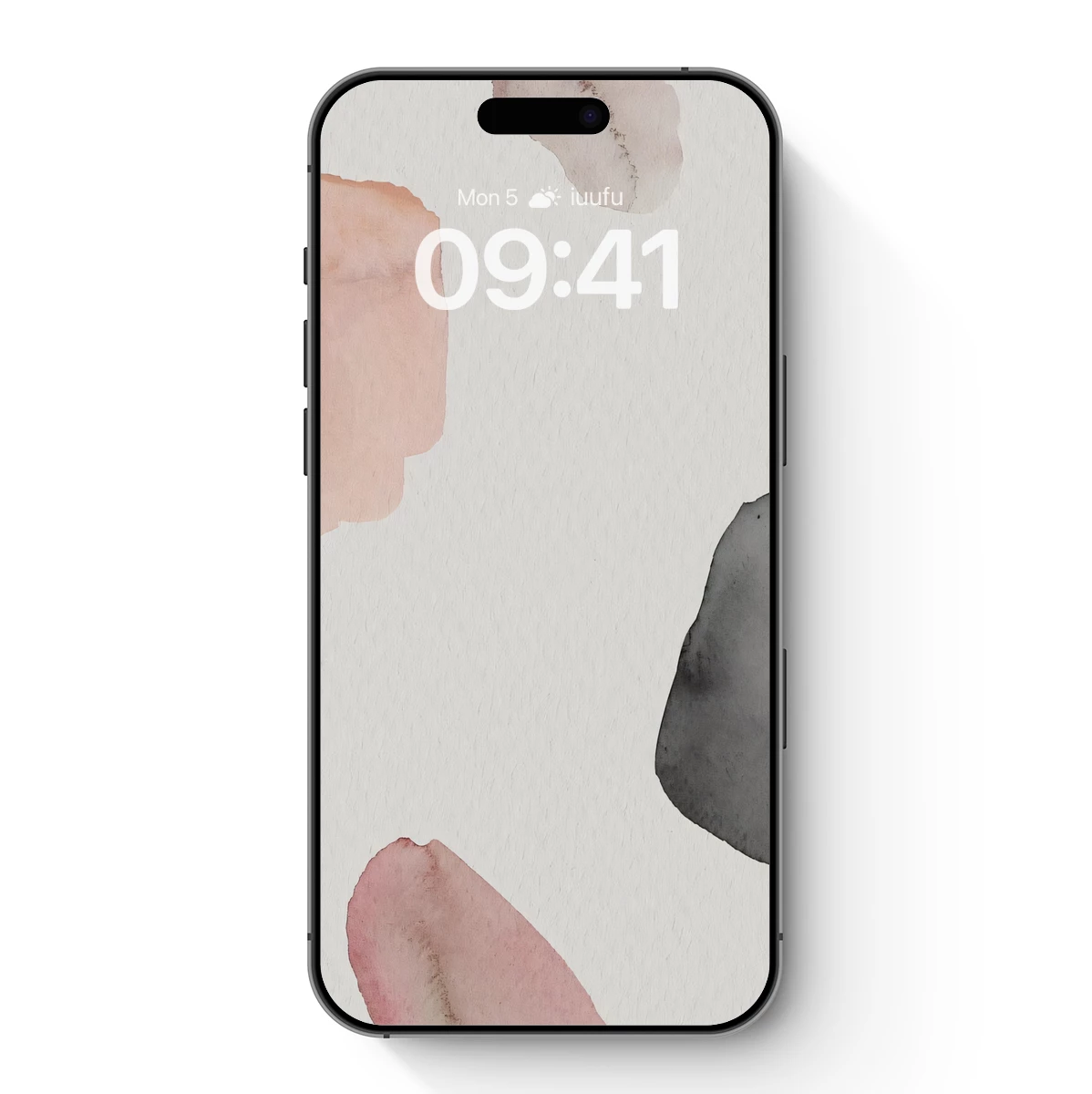 Abstract Watercolor Elegance: Soft Blots on Canvas