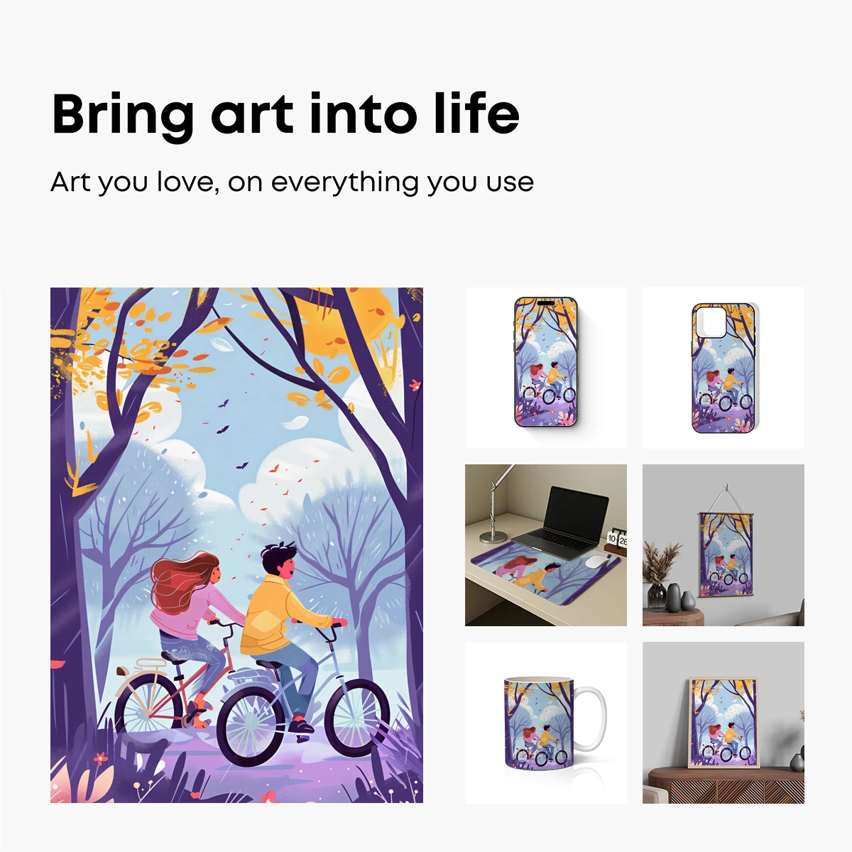 Autumn Bike Ride: Vibrant Forest Adventure - Image 2