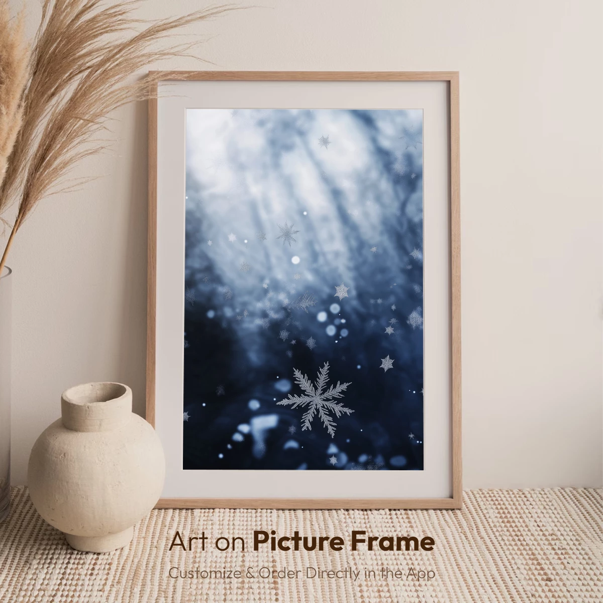 Frosty Symphony: Snowflakes in Twilight - Image 7