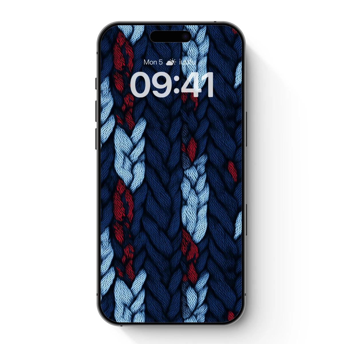 Interwoven Threads: Navy, Red, and Sky Blue Harmony