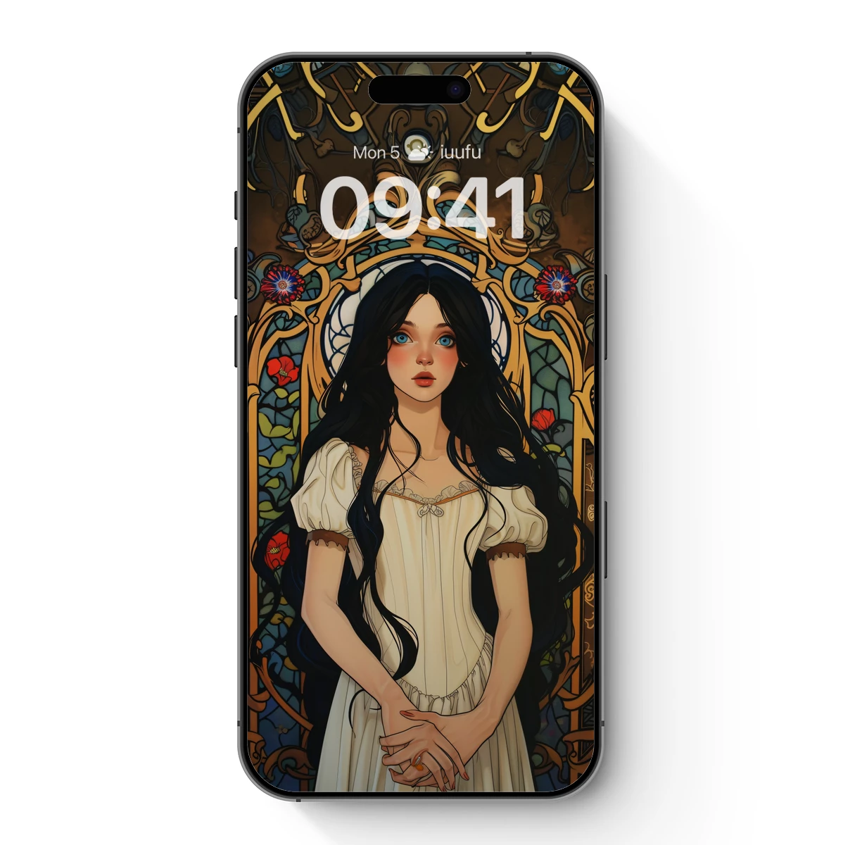 Art Nouveau Muse: Elegance in Stained Glass