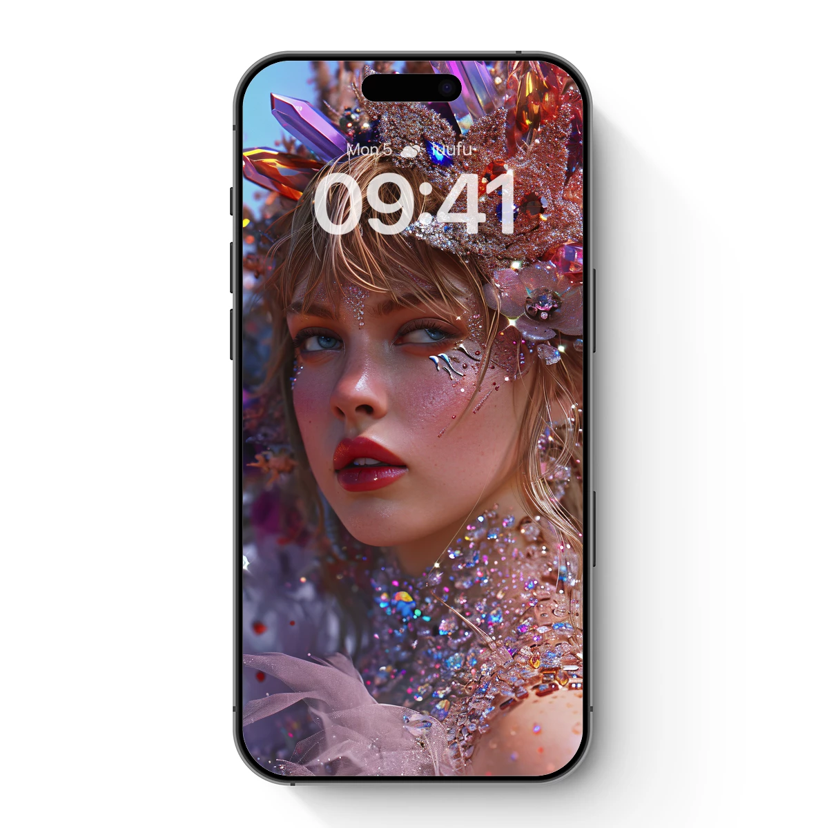 Crystal Crown Enchantment: Ethereal Fantasy Portrait