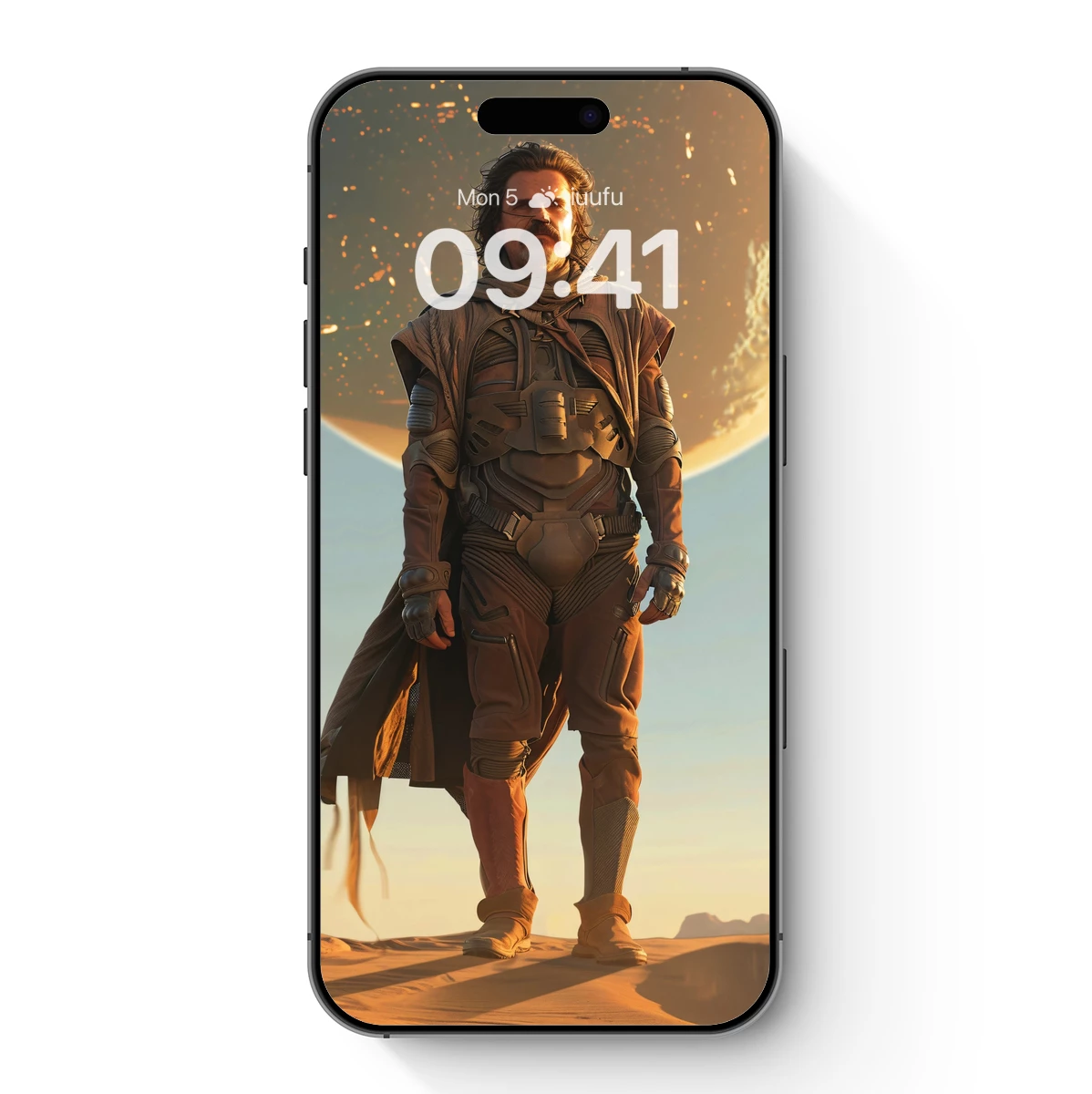 Desert Warrior in Futuristic Armor Desert Warrior in Futuristic Armor