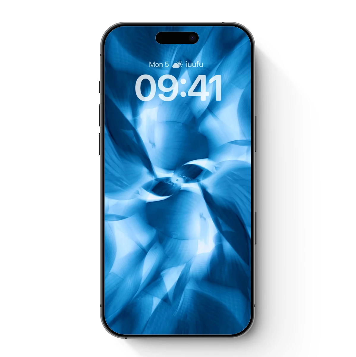 Blue Ethereal Vortex: Abstract Light Dance