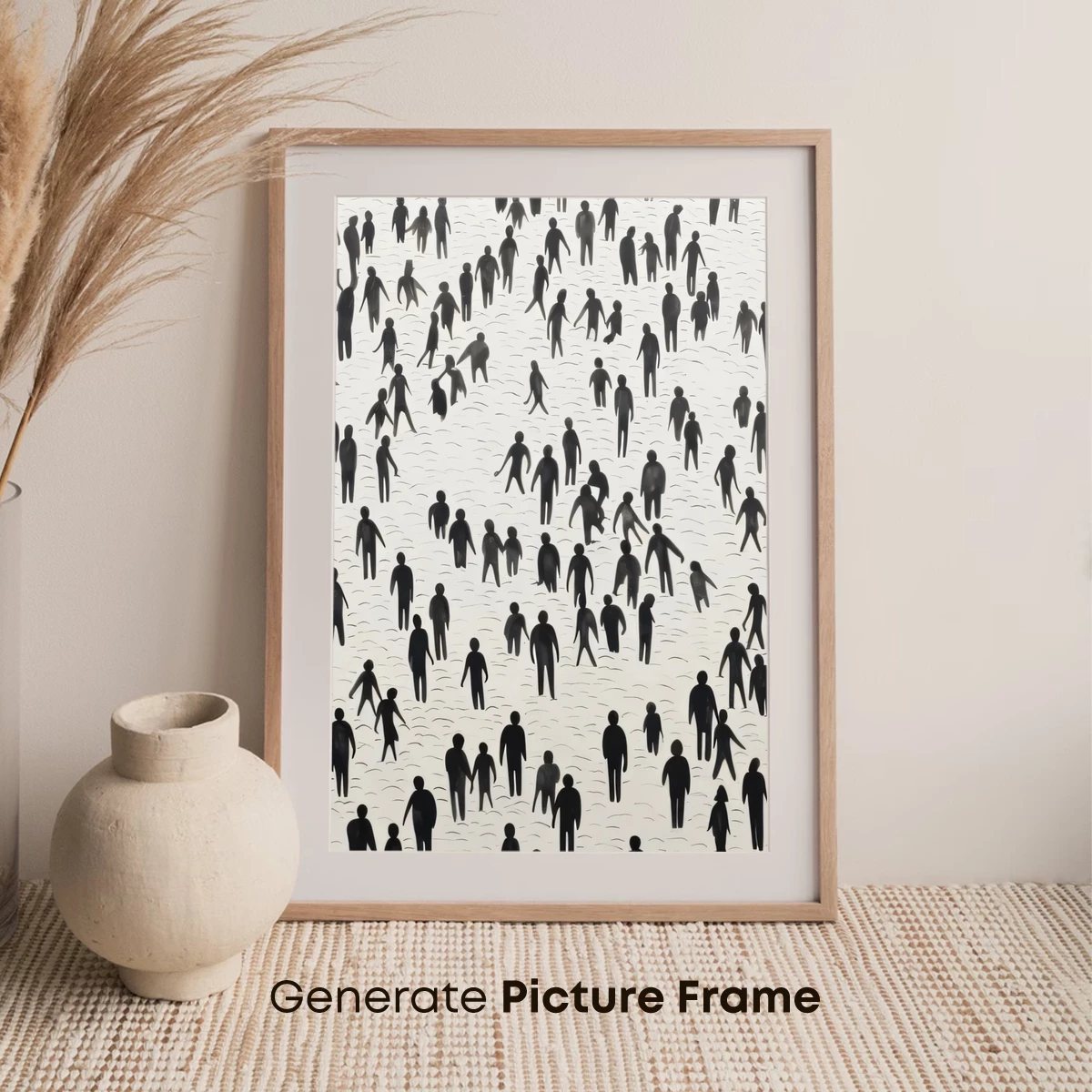 Crowd of Shadows: A Minimalist Exploration of Unity and Isolation - Image 7