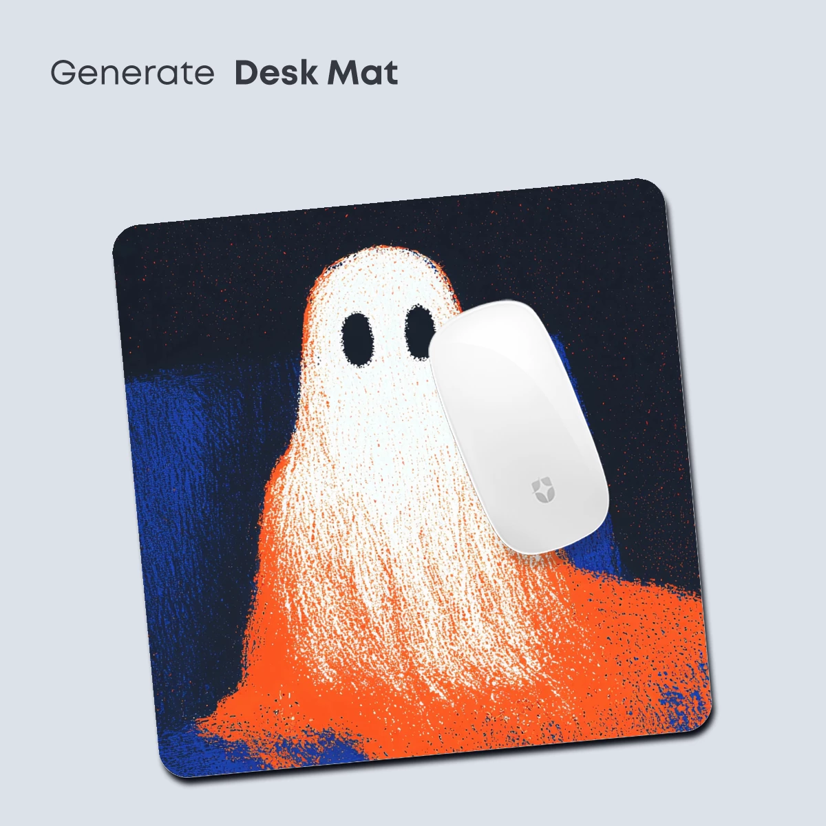 Ghostly Glow: Orange and Blue Haunt - Image 4