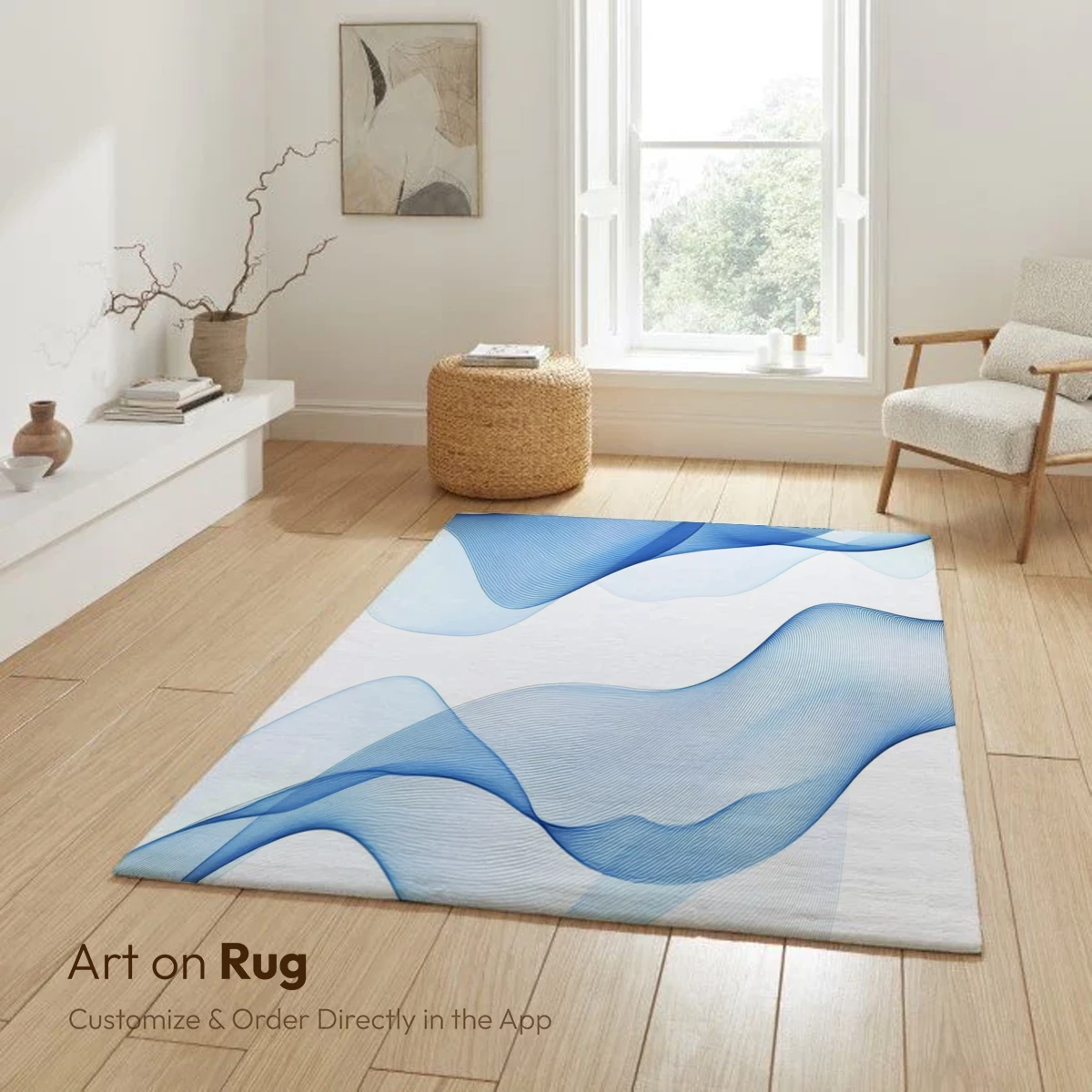 Ethereal Blue Waves: A Dance of Light and Form - Image 6