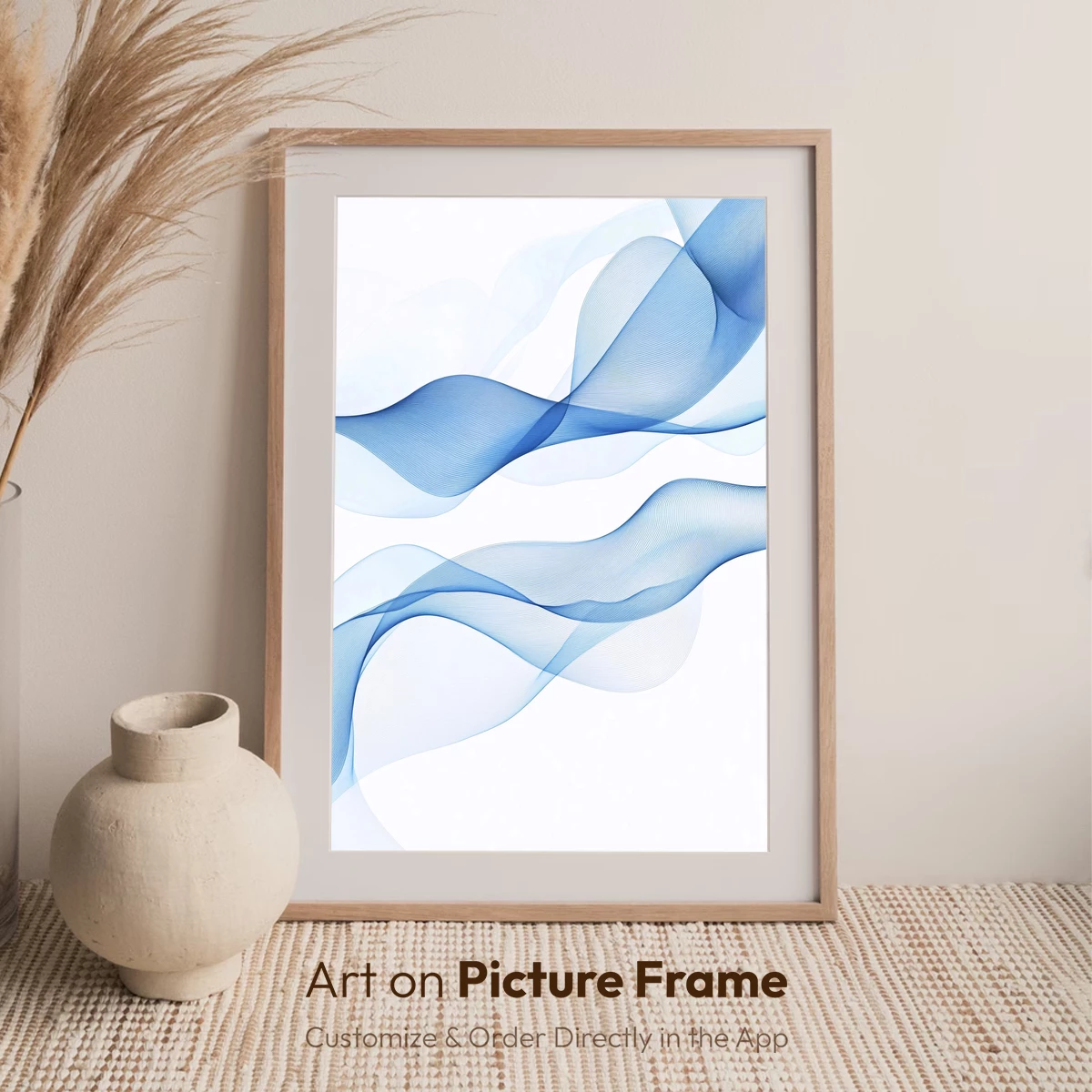 Ethereal Blue Waves: A Dance of Light and Form - Image 7