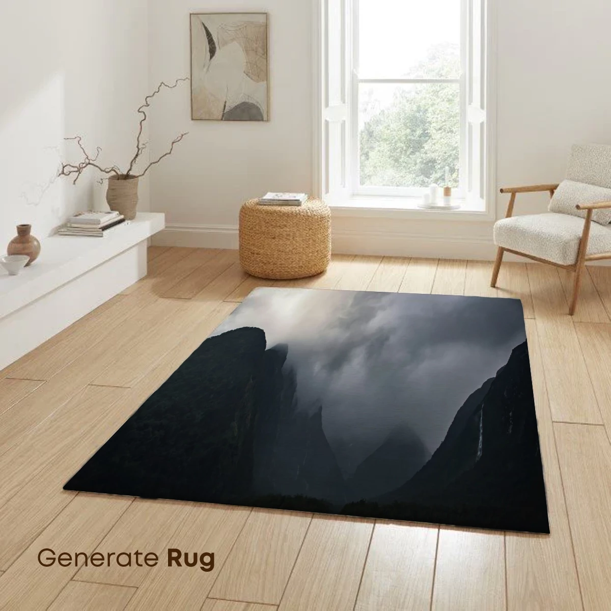 Misty Mountain Fjord: Nature's Gothic Symphony - Image 6