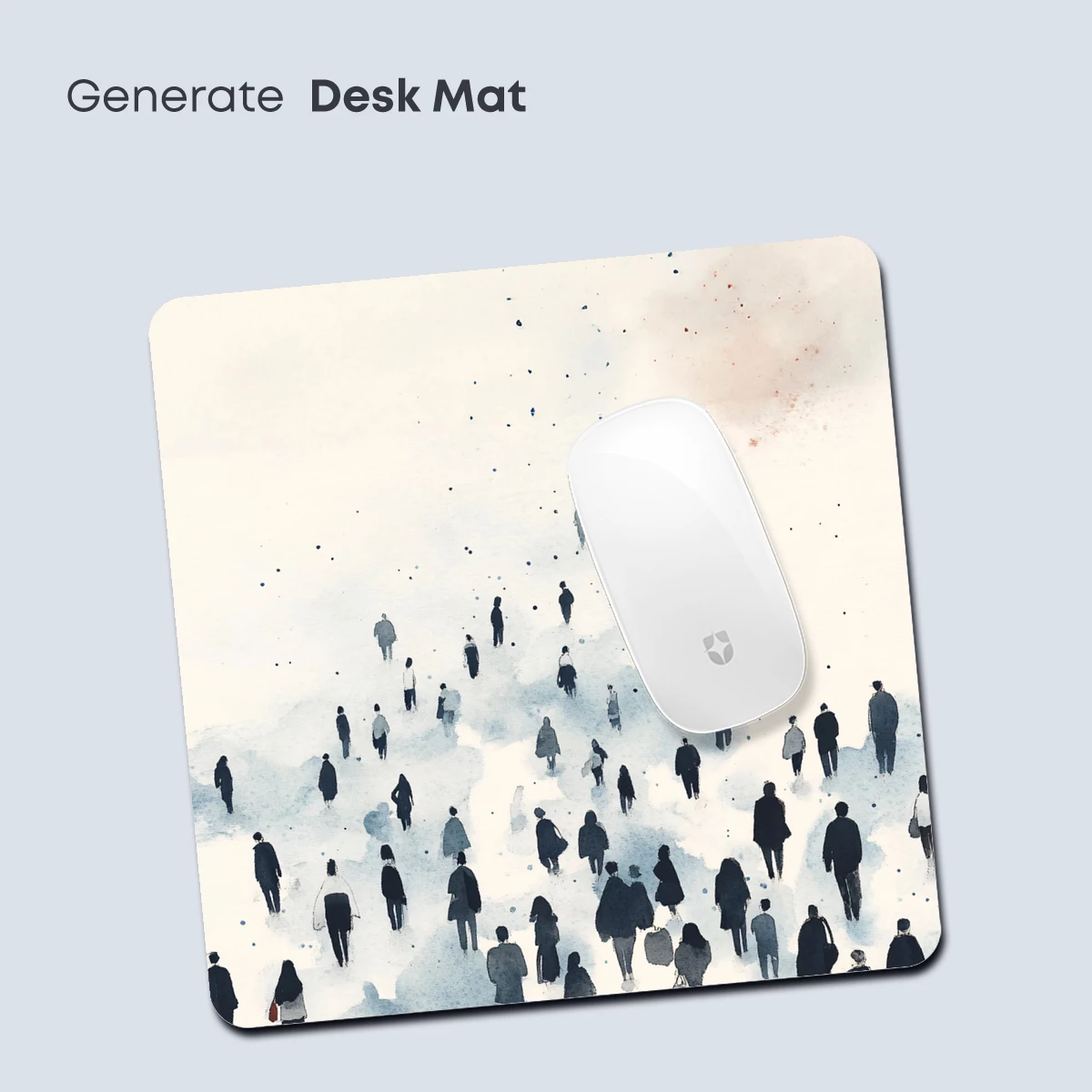 Crowd in the Mist: A Watercolor Odyssey - Image 4