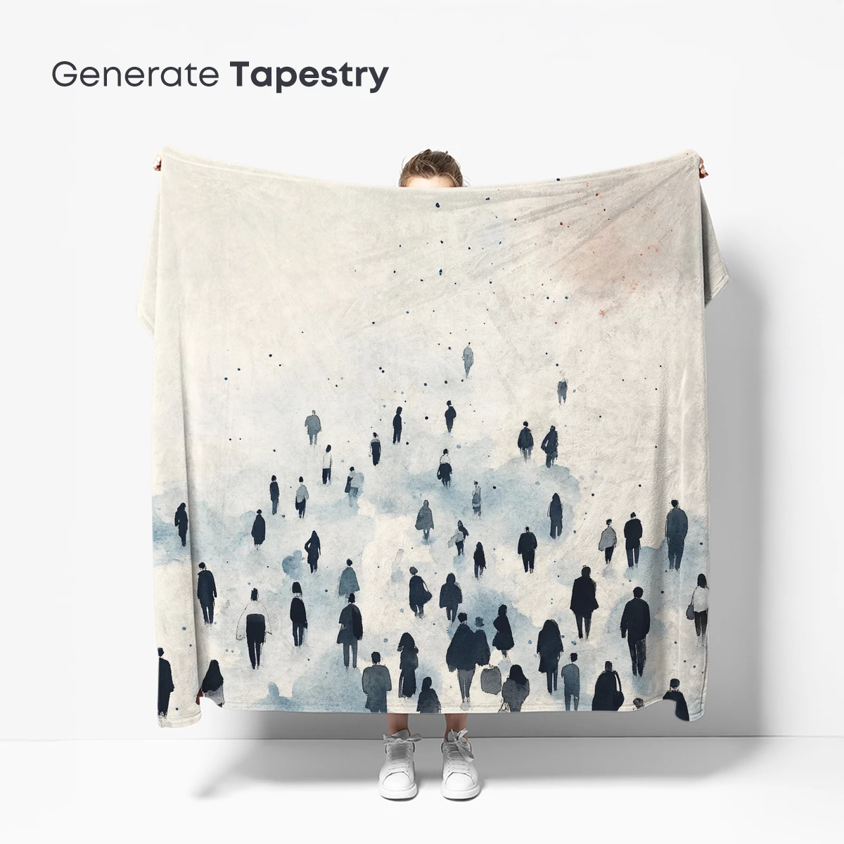 Crowd in the Mist: A Watercolor Odyssey - Image 5