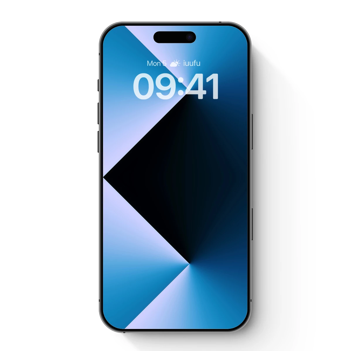 Geometric Light Shadows: A Study in Blue Depth