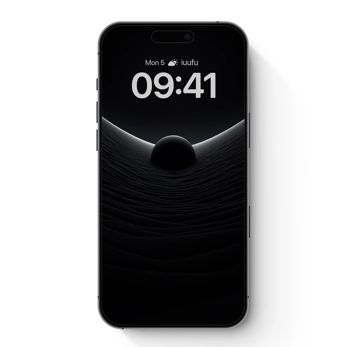 Eclipse of Solitude: Minimalist Cosmic Sphere