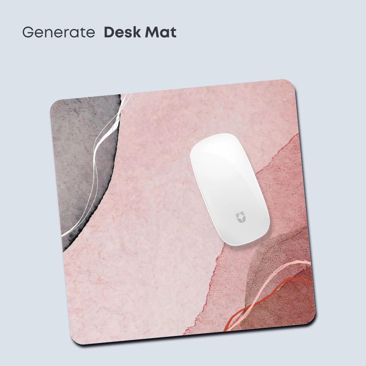 Abstract Flow: Pink and Gray Watercolor Waves - Image 4