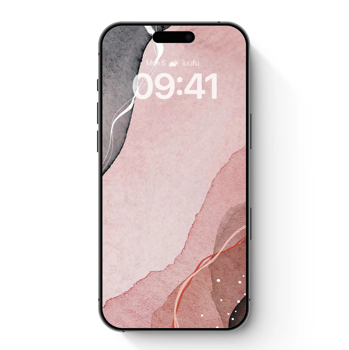 Abstract Flow: Pink and Gray Watercolor Waves