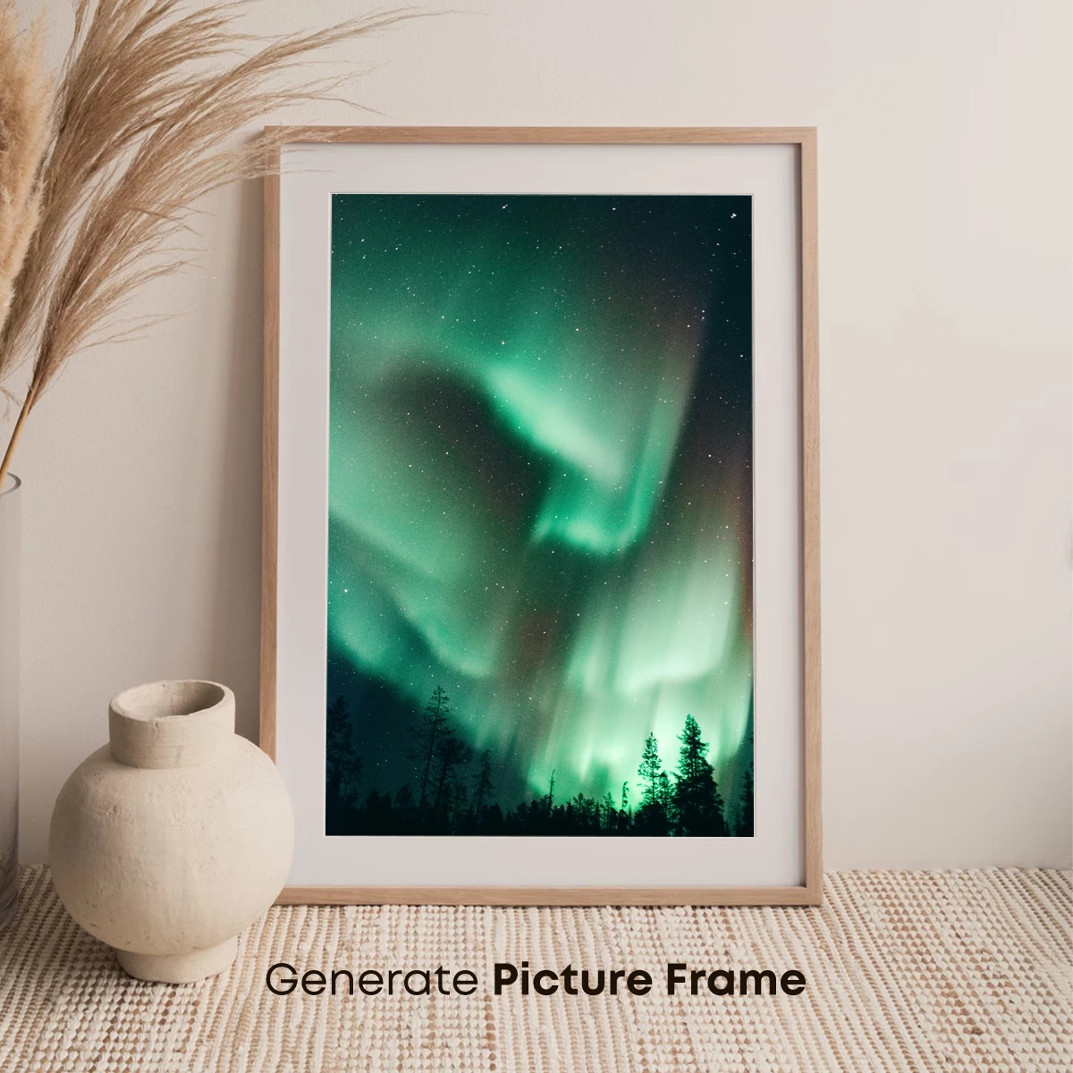 Ethereal Aurora: Forest Night Symphony - Image 7