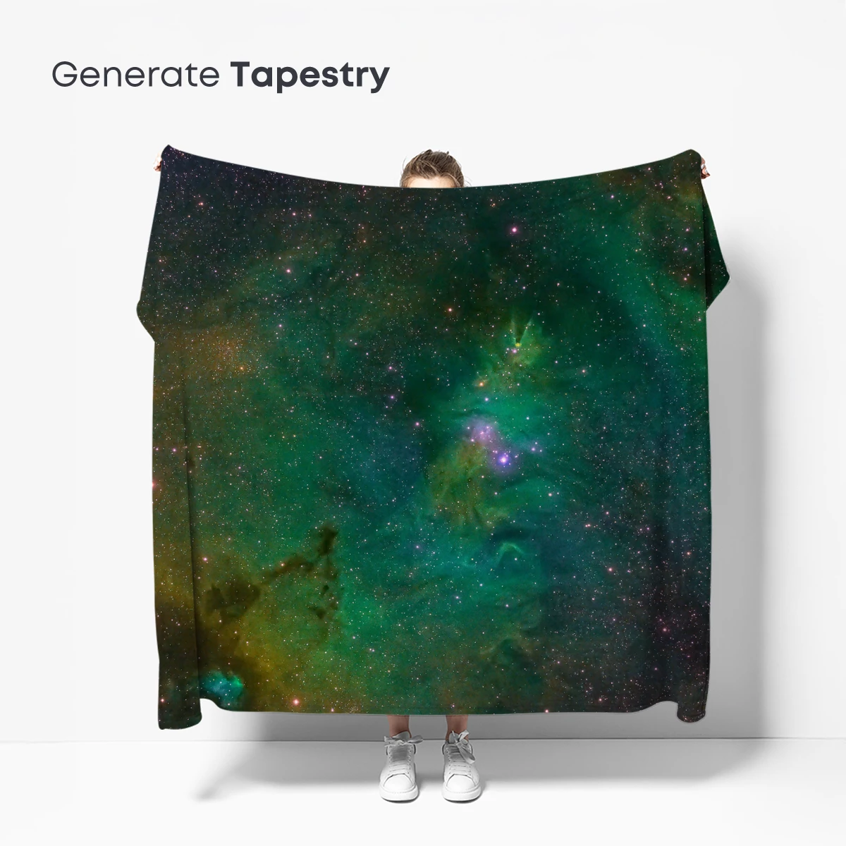 Cosmic Emerald Nebula: A Stellar Symphony - Image 5