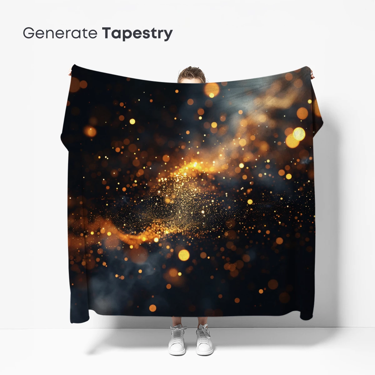 Golden Stardust Symphony: Ethereal Bokeh Elegance - Image 5