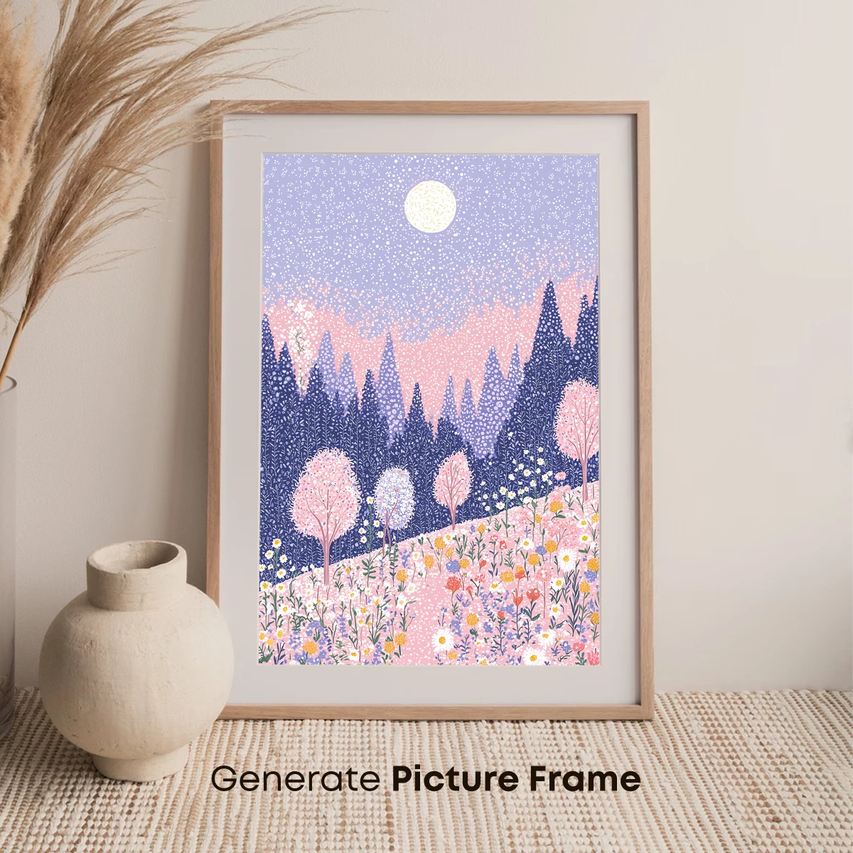 Enchanted Floral Moonlight Forest - Image 7