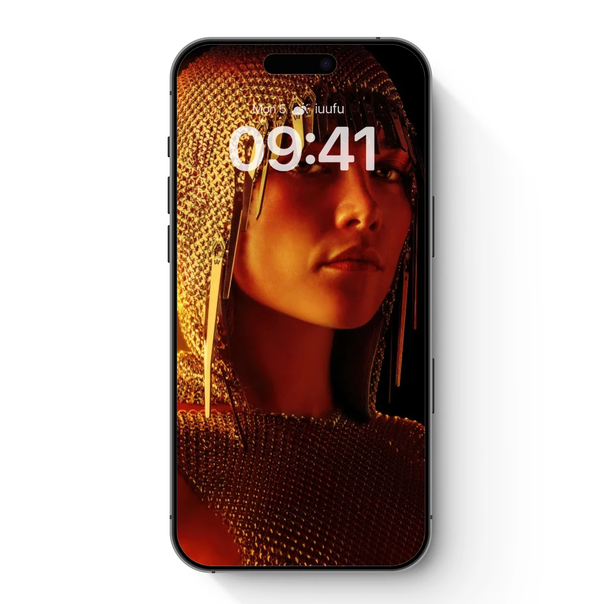 Golden Chainmail Elegance: Futuristic Warrior Aesthetic