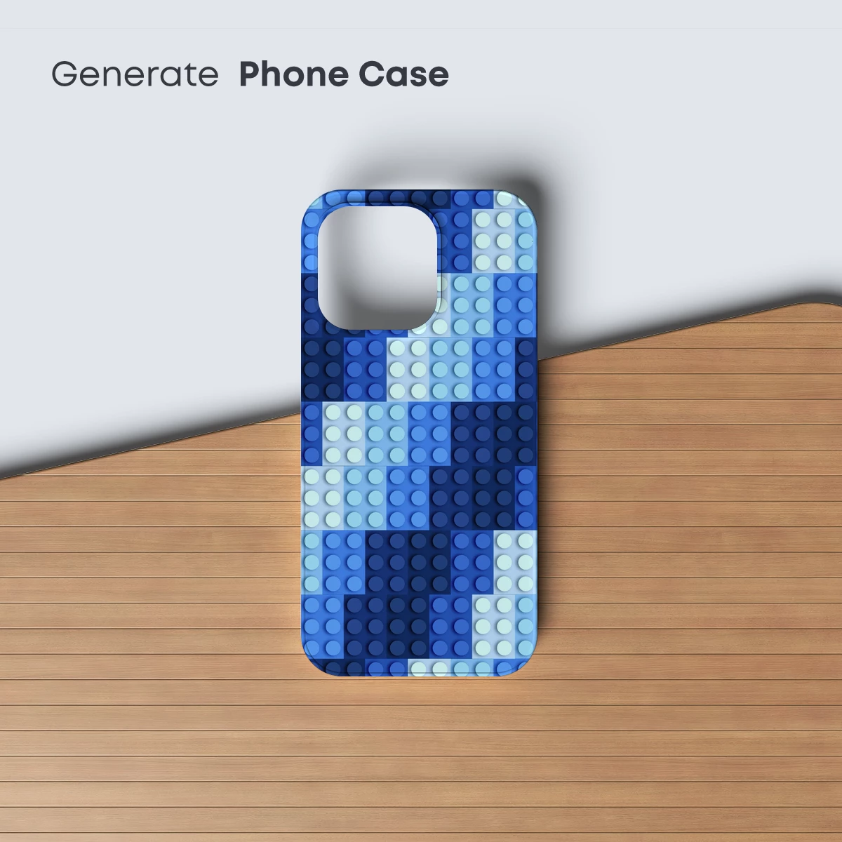 Blue Gradient Grid: A Modern Pixel Art Symphony - Image 3