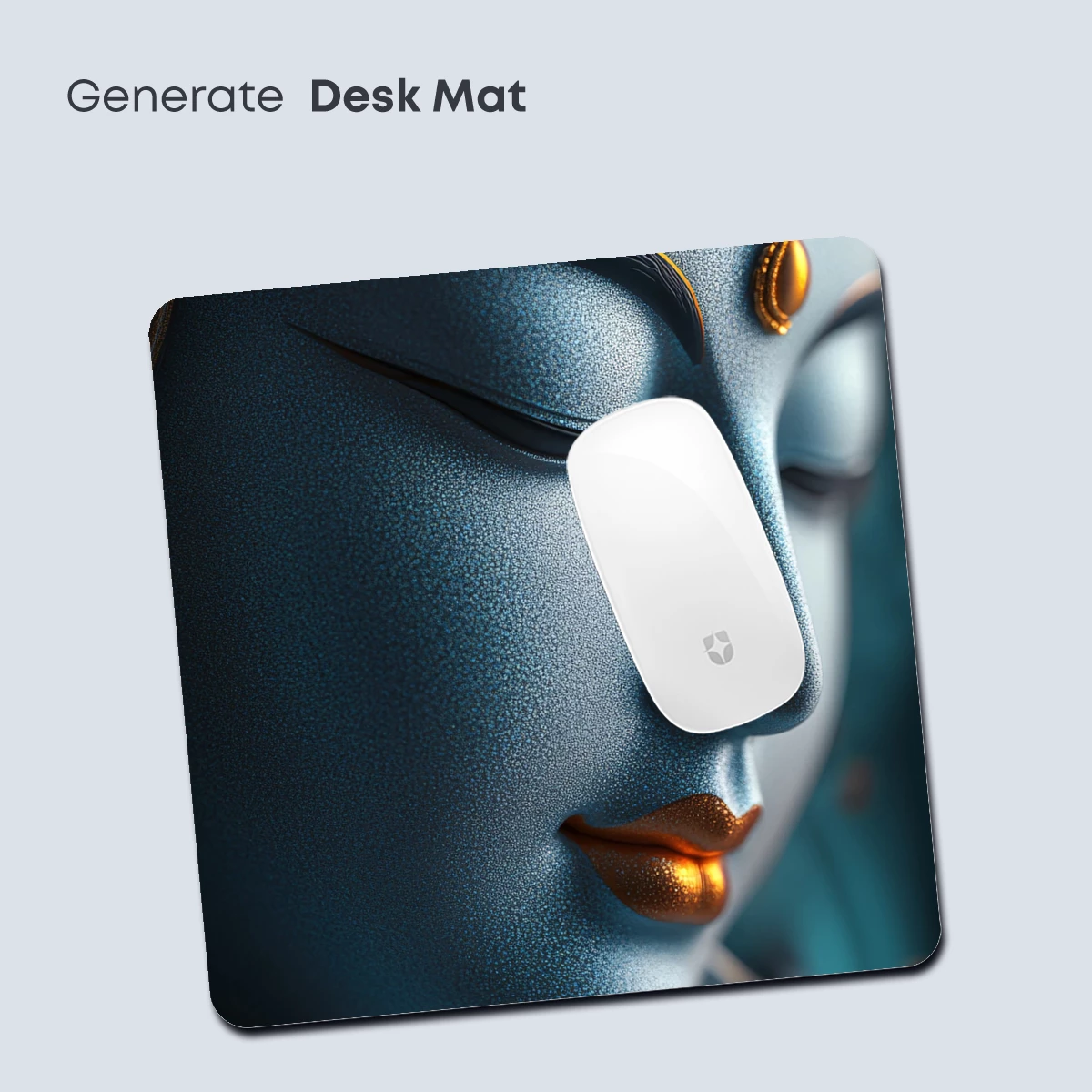 Eternal Serenity: Divine Blue Sculpture - Image 4